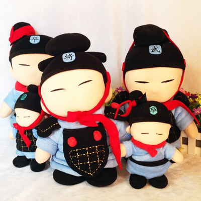 秦兵马俑Q版毛绒公仔玩具