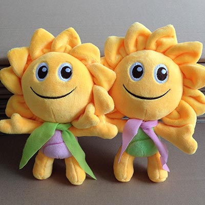 <b>太阳花毛绒玩具加LOGO来图来样定制</b>