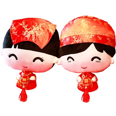 <b>婚庆压床刺绣娃娃</b>