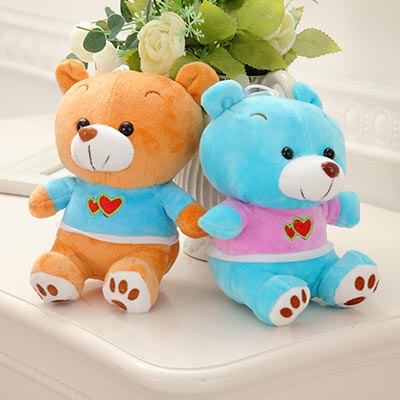 <b>脚底刺绣熊毛绒玩具公仔</b>