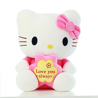凯蒂猫毛绒玩具刺绣印字