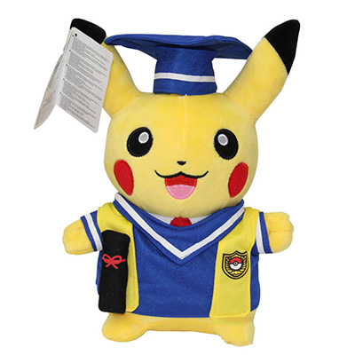 宠物小精灵学士服皮卡丘公仔定制