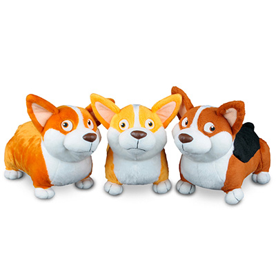 蠢贱萌三剑客柯基狗公仔定制