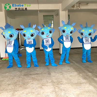 恒大玖龙湾蓝色人偶服定制