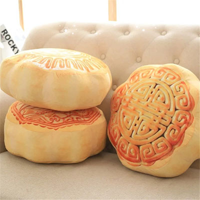 中秋节创意礼品月饼抱枕靠枕靠垫定制