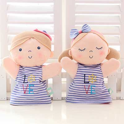 小女生毛绒手偶定做