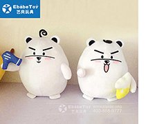 胖白熊可爱玩偶定制