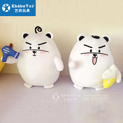 胖白熊可爱玩偶定制