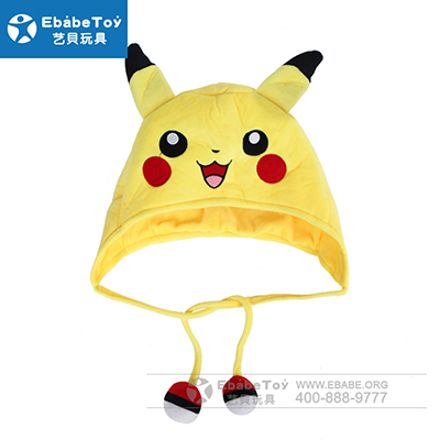 <b>口袋妖怪帽子 宠物小精灵毛绒帽子 定制</b>