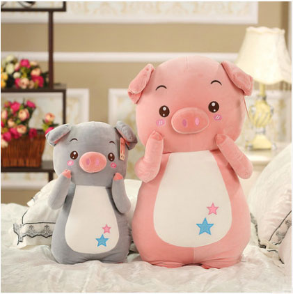 2020年羽绒棉小猪猪抱枕 猪猪毛绒玩具定制批发