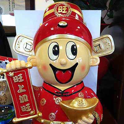 神公仔 旺旺形象卡通 银行储蓄礼品定制