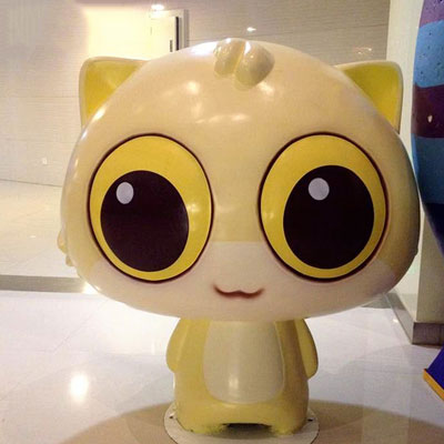 商场美陈树脂动物立偶