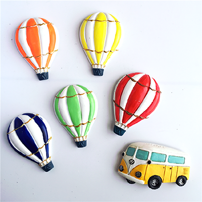 巴士汽车卡通立体树脂冰箱贴