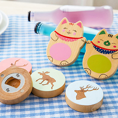 卡通啤酒开瓶器冰箱贴