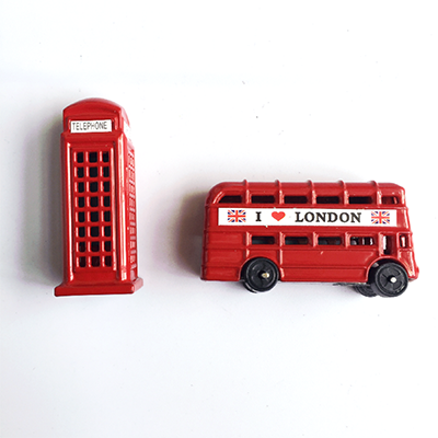 英国大巴士电话亭冰箱贴