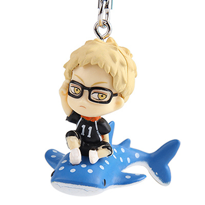 鲨鱼眼睛男孩男女款可爱手机挂件