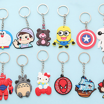 可爱卡通创意情侣钥匙环