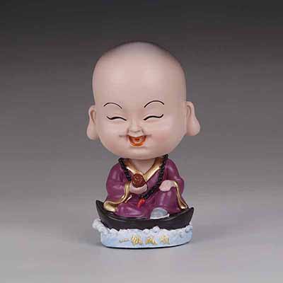 塑胶小和尚摆件