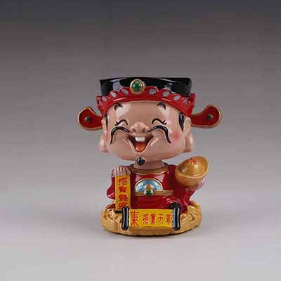 <b>塑胶财神摆件</b>