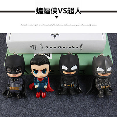 蝙蝠侠大战超人搪胶公仔挂饰定做
