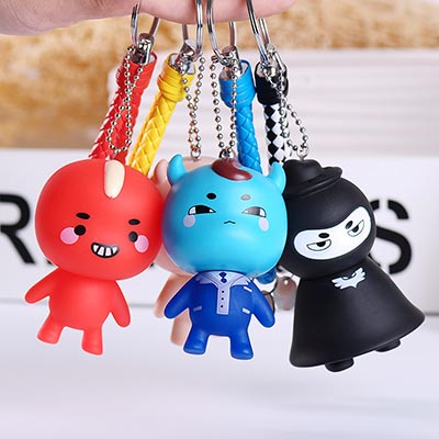 鬼怪搪胶书包钥匙扣订制