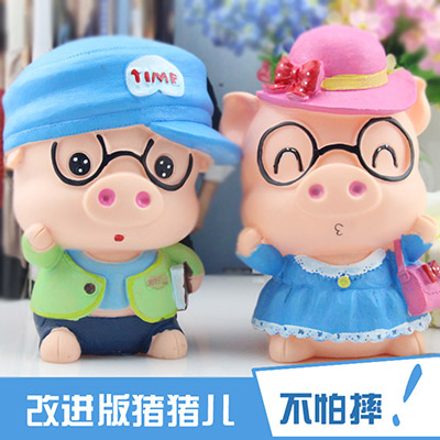 创意大号猪仔存钱罐定做