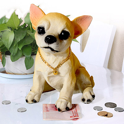 小狗摆件创意存钱罐定制