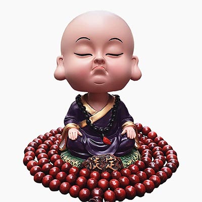 小和尚可爱汽车摆件定制