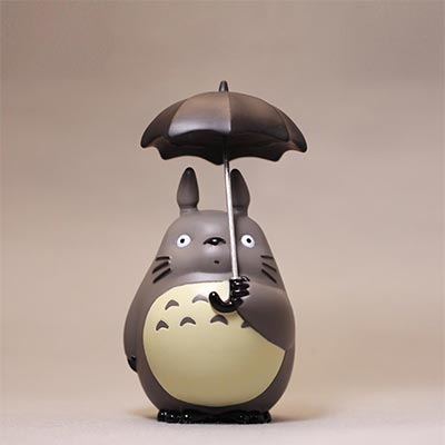 动漫龙猫打伞玩偶定做