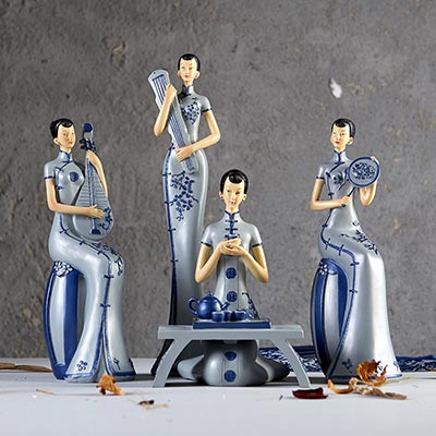 中国风人物摆件定制