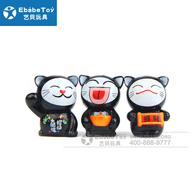 软胶卡通动物 招财猫公仔玩具 厂家定制