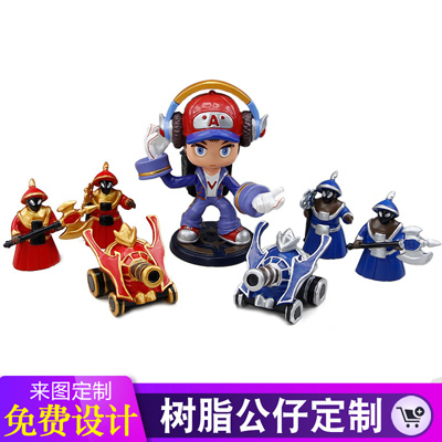 树脂公仔摆件定制企业吉祥物树脂工艺品订制车载摇头摆件定做