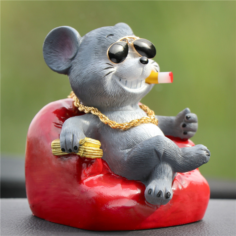 社会鼠公仔手办定制 鼠年吉祥物心有所鼠公仔
