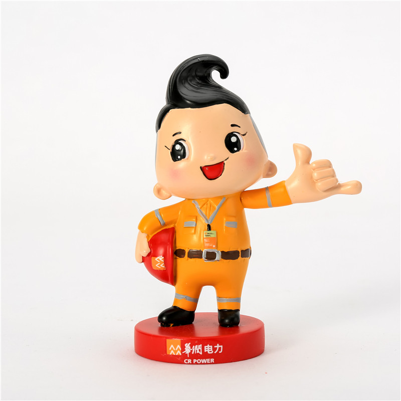 2020年12月 电力华润工人树脂公仔定制