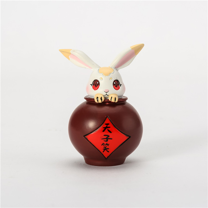 2020年12月 天子笑软萌兔子树脂摆件定制