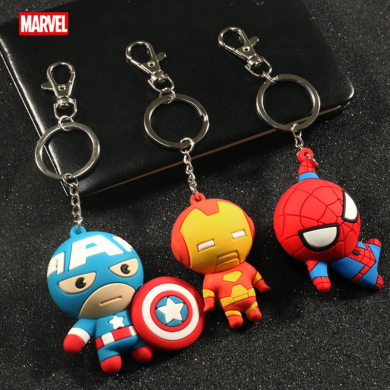 pvc3d立体公仔软胶钥匙扣 创意卡通动漫画橡胶钥匙扣硅胶礼品定制