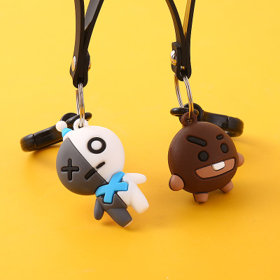 厂家PVC软胶公仔定制diy滴胶立体汽车钥匙扣配饰定做logo玩具礼品