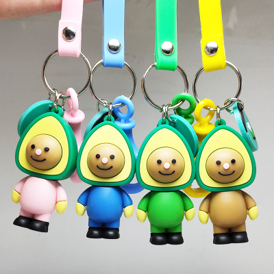pvc软胶立体公仔 硅胶卡通立体钥匙扣挂件定制 滴胶钥匙扣定制