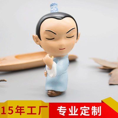 定制q版公仔手办摆件手 卡通可爱人物树脂工艺品 文创周边纪念品