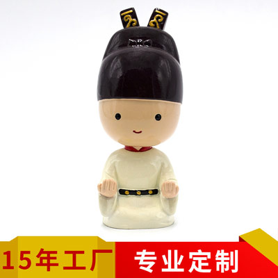 Q版卡通人物摆件 创意树脂家居工艺品摆件 景区文创礼品摆件定制