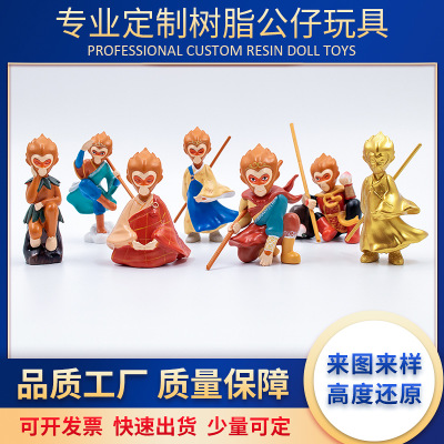 厂价树脂公仔定制创意礼品卡通人物摆件树脂动物玩偶来图定做